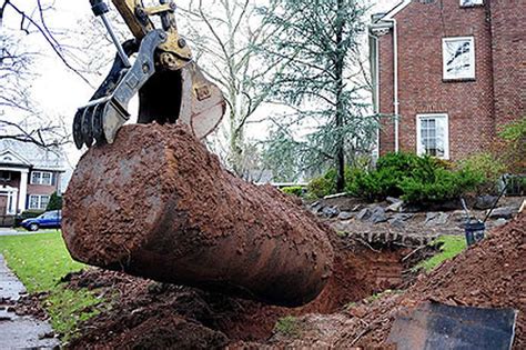 testing a sealed buried tank on your property|buried oil tank inspection.